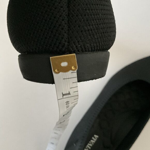 Vivaia Flats Size 42 US 10.5M Black Point-toe Slip-on Washable Travel - Picture 8 of 13